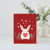 Snel Kawaii Bunny-liefhebbend Briefkaart (Staand voorkant)