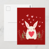 Snel Kawaii Bunny-liefhebbend Briefkaart (Voorkant / Achterkant)