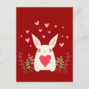 Snel Kawaii Bunny-liefhebbend Briefkaart