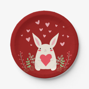 Snel Kawaii Bunny-liefhebbend Papieren Bordje