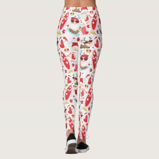 Snel kerstbalpatroon leggings (Achterkant)