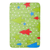Snel kerstboompatroon badmat (Voorkant Verticaal)