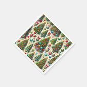 Snel kerstboompatroon servet (Hoek)