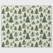 Snel kerstboomwerkpapier cadeaupapier (Vlak)