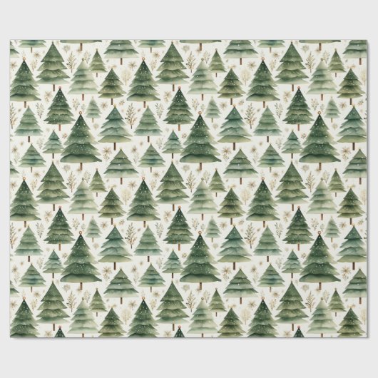 Snel kerstboomwerkpapier cadeaupapier (Vlak)