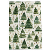 Snel kerstboomwerkpapier medium cadeauzakje (Achterkant)