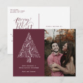 Snel kerstbudget foto feestdagenkaart (Voorkant / Achterkant)