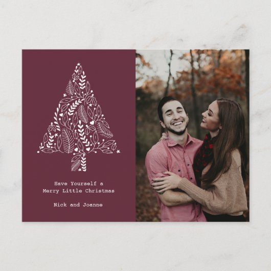 Snel kerstbudget foto feestdagenkaart (Voorkant)