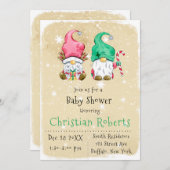 Snel kerstcadeau voor baby-schoeisel kaart (Voorkant / Achterkant)