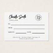 Snel kerstcadeaubonnen visitekaartje (Achterkant)