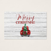 Snel kerstcadeaubonnen visitekaartje (Voorkant)