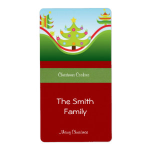 Snel kerstcadeaulabel etiket