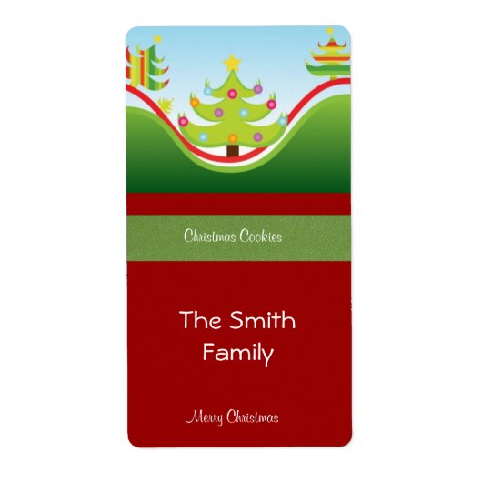 Snel kerstcadeaulabel etiket (Voorkant)