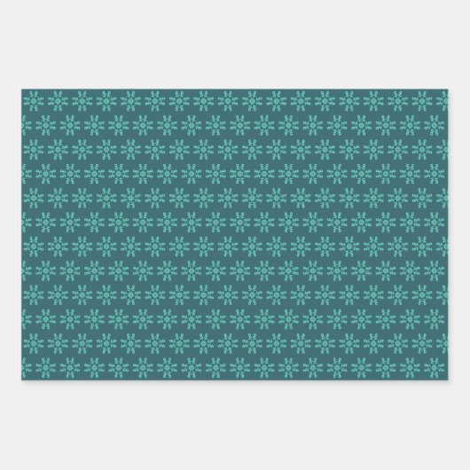 Snel kerstcadeaupapier set van 3 inpakpapier vel (Voorkant 3)