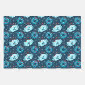 Snel kerstcadeaupapier set van 3 inpakpapier vel (Voorkant 2)