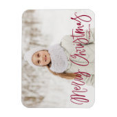 Snel kerstcadeauscript foto magneet (Verticaal)