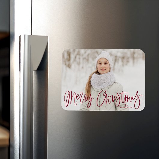 Snel kerstcadeauscript foto magneet