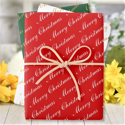 Snel kerstcadeauscript inpakpapier vel