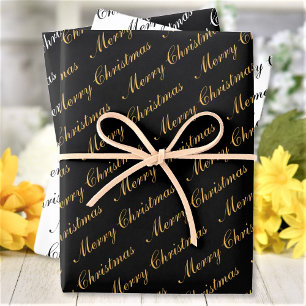 Snel kerstcadeauscript inpakpapier vel