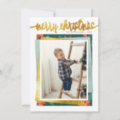 Snel kerstcadeautje en feestdag fotostapel feestdagenkaart (Voorkant)