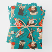 Snel kerstcadeautje met een papierpakket van 3 inpakpapier vel (In situ)