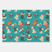 Snel kerstcadeautje met een papierpakket van 3 inpakpapier vel (Voorkant)