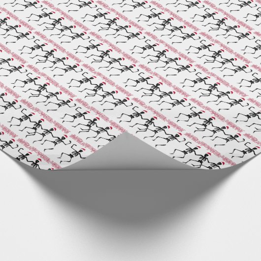 Snel kerstcadeautje met feestdag cadeaupapier (Hoek)