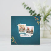 Snel kerstcadeautje met groeten feestdagenkaart (Staand voorkant)