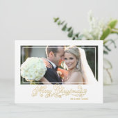 Snel kerstcadeautje voor feestdagen feestdagenkaart (Staand voorkant)