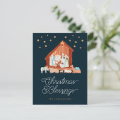 Snel kerstcadeautjes Foto Religie Feestdagenkaart (Staand voorkant)