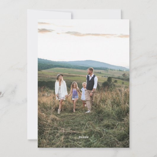 Snel kerstcadeautjes Foto Religieus hotel Feestdagenkaart (Achterkant)