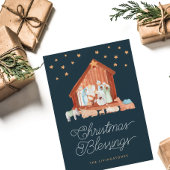 Snel kerstcadeautjes Foto Religieus hotel Feestdagenkaart