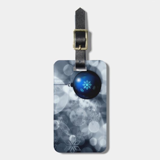 Snel kerstfeest bagagelabel (Voorkant verticaal)