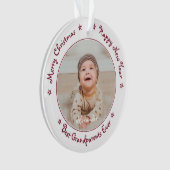 Snel kerstfeest Beste grootouders ooit Foto Ornament (voorkant)