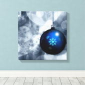 Snel kerstfeest canvas afdruk (Insitu (Houten vloer))