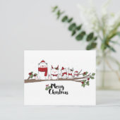 Snel kerstfeest Cartoons Briefkaart (Staand voorkant)
