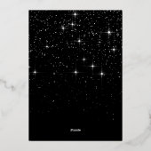 Snel kerstfeest- en frituurtje folie feestdagenkaart (Achterkant)