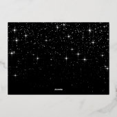 Snel kerstfeest- en frituurtje folie feestdagenkaart (Achterkant)