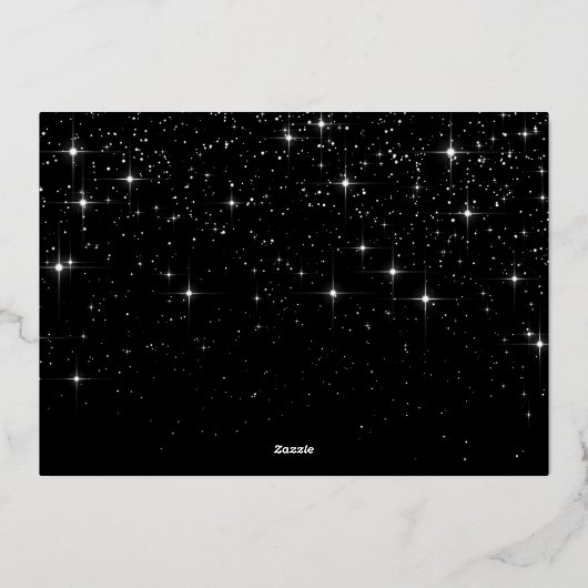 Snel kerstfeest- en frituurtje folie feestdagenkaart (Achterkant)