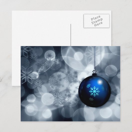 Snel kerstfeest feestdagenkaart (Voorkant / Achterkant)