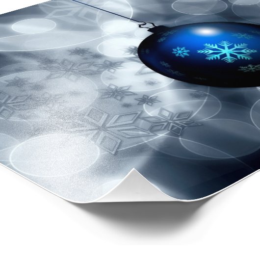 Snel kerstfeest foto afdruk (Hoek)