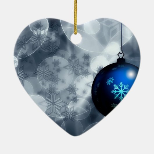 Snel kerstfeest keramisch ornament (Achterkant)