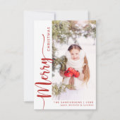 Snel kerstfeest met fotofeestdag kaart (Voorkant)