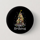 Snel kerstfeest met prettige feestdagen ronde button 5,7 cm (Voorkant)