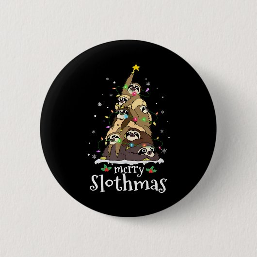 Snel kerstfeest met prettige feestdagen ronde button 5,7 cm (Voorkant)