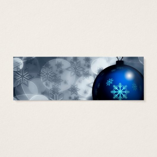 Snel kerstfeest mini visitekaartjes (Achterkant)