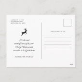 Snel kerstfeest Modern Pset Pattern Foto Feestdagenkaart (Achterkant)