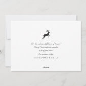 Snel kerstfeest Modern Pset Pattern Foto Feestdagenkaart (Achterkant)