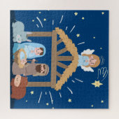 Snel kerstfeest Nativiteit Jigzaag Puzzle Legpuzzel (Horizontaal)