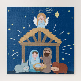 Snel kerstfeest Nativiteit Jigzaag Puzzle Legpuzzel